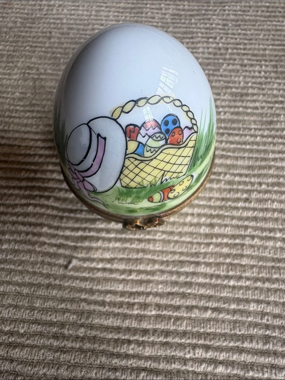 Limoges Vintage Easter Egg Trinket Box